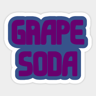 grape soda 2 Sticker